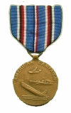 American Campaign Medal.  Authorized on 6 November 1942, for members of the United States Armed Forces for service between 7 December 1941 to 2 March 1946 for service within the American Theater.