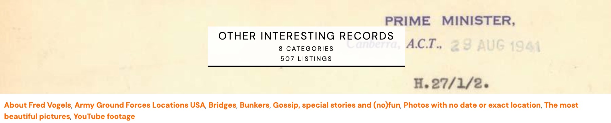 ww2 interesting records