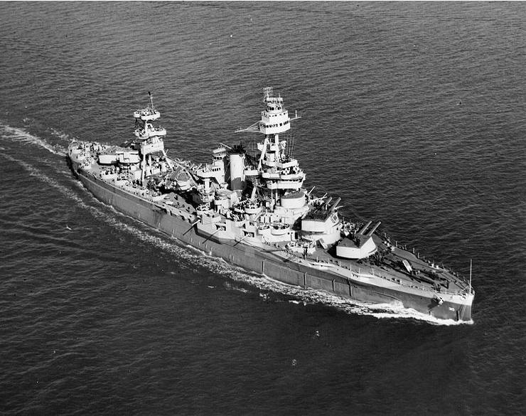 USS Texas firing ext D-1