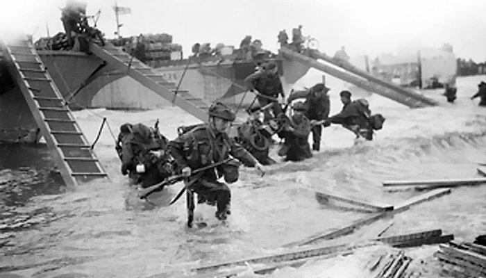 No. 48 Royal Marine Commando landed at Saint Aubin-sur-Mer