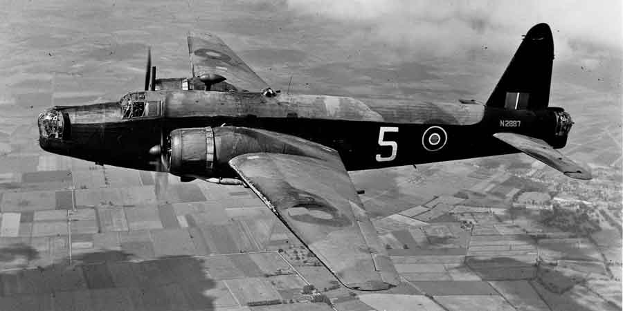Vickers Wellington IV (Z1409 BH-A) on a mission to Osnabruck on 1942-08-18