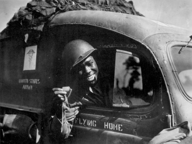 The arrival of the first black American military