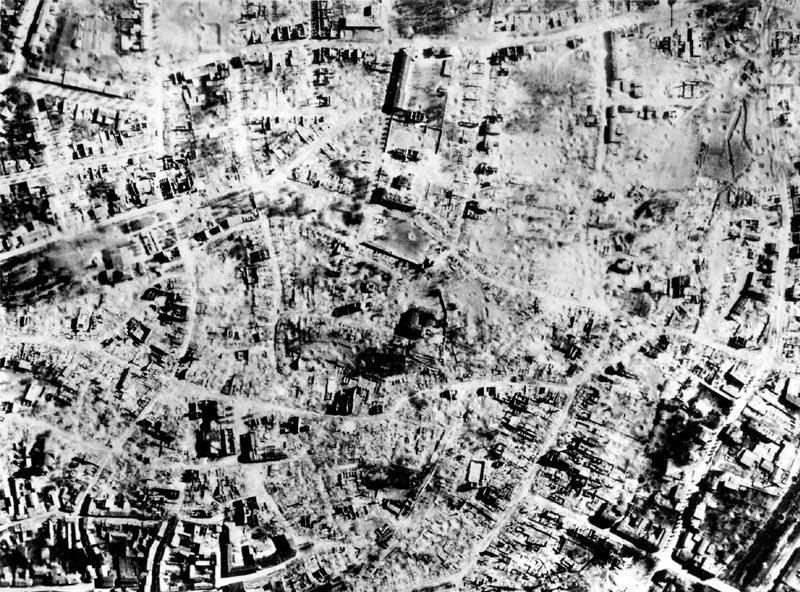RAF Bomber Command 243 Lancasters attacked Nordhausen 4 April 1945
