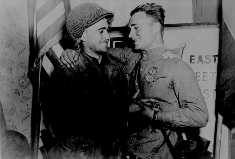 Historic meeting of the Russian and American Armies
