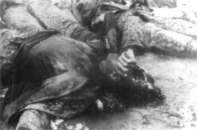 Executed German soldiers at Dachau