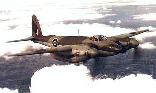 RAF Bomber Command 5 Mosquitos raid to Bremen 8/9 March 1945
