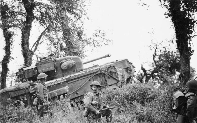 The Argyll and Sutherland Highlanders (Princess Louise's) bridgehead near Gravus