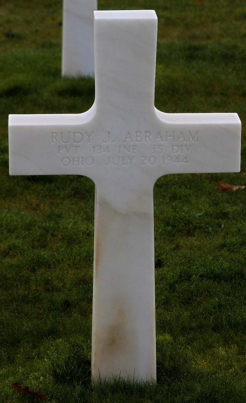 Private Abraham Rudy J (Service #: 35069366) died on 1944-07-20