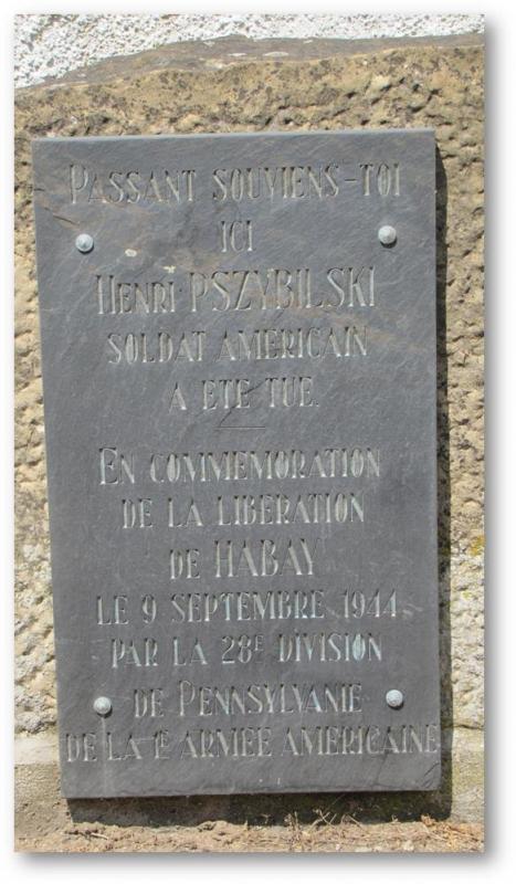 Henri Pszybilski and Corporal Hillemeyer killed at Habay
