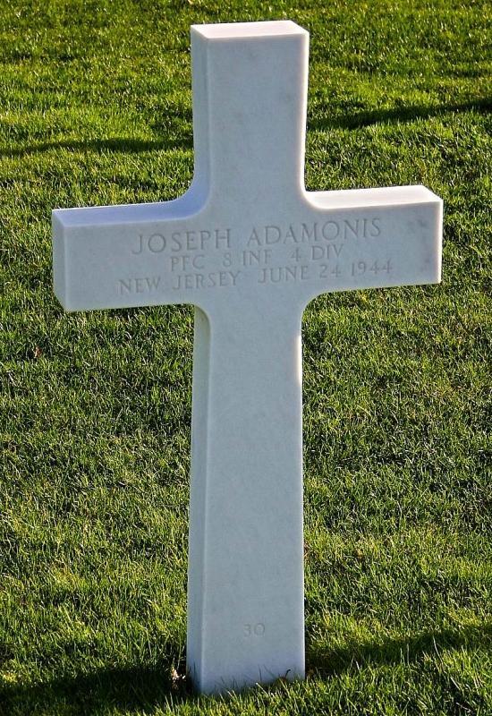 Private First Class Adamonis Joseph (Service #: 32484079) died on 1944-06-24