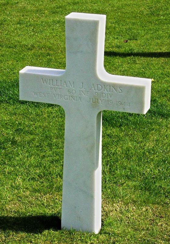 Private Adkins William J (Service #: 35775495) died on 1944-07-19