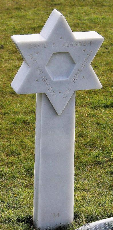 Private First Class Alhadeff David P (Service #: 39286853) died on 1944-06-11
