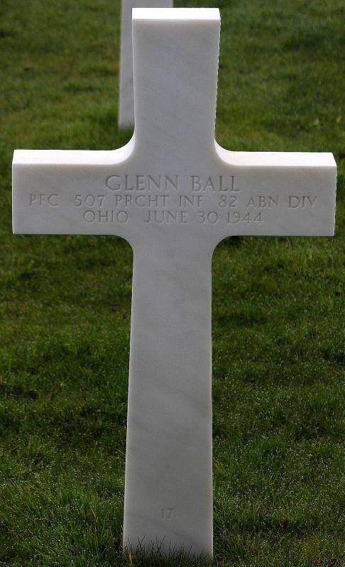 Private First Class Ball Glenn (Service #: 35629657) died on 1944-06-06