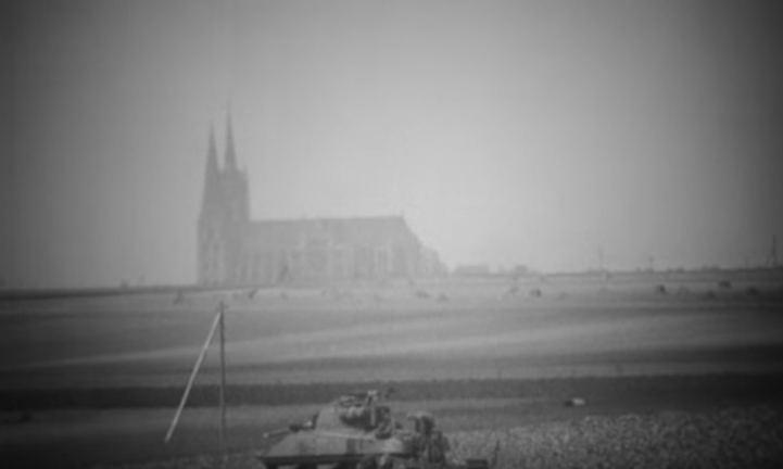 French resistance or armed civilians marching in Chartres 1944-08-18