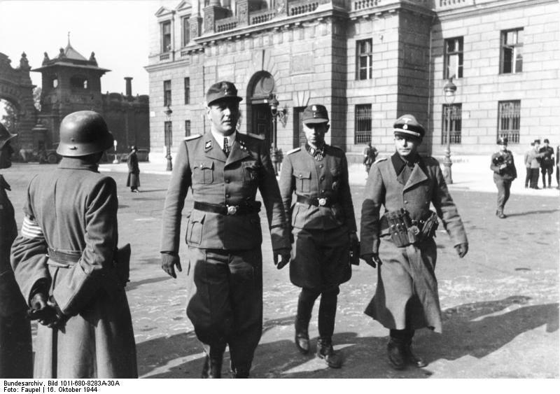 Otto Skorzeny and Adrian von Fölkersam in Budapest