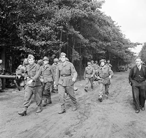 A group of German prisoners at Wolfheze