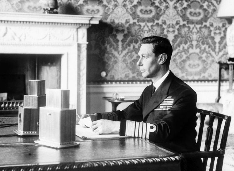 King George VI announcing Britain’s entry WWII