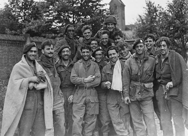 British paratroopers after successful evacuation from Oosterbeek