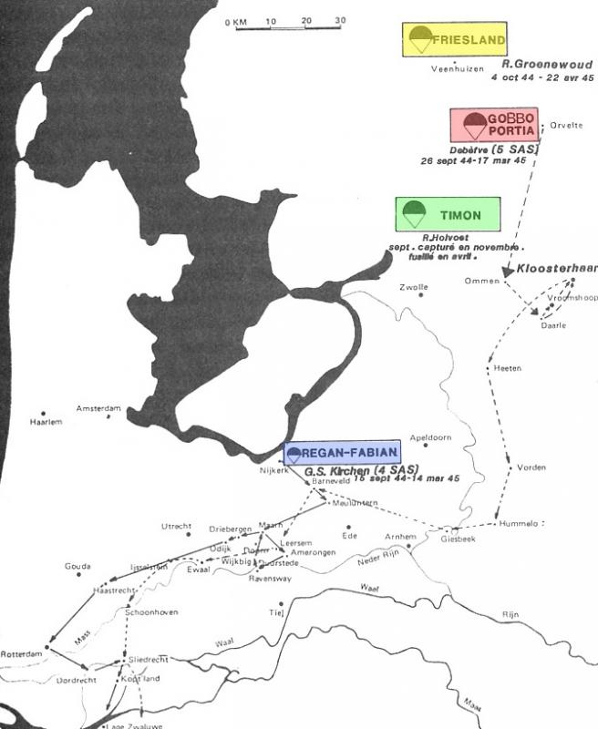 The Belgians S.A.S. Parachutists establishes a bridgehead