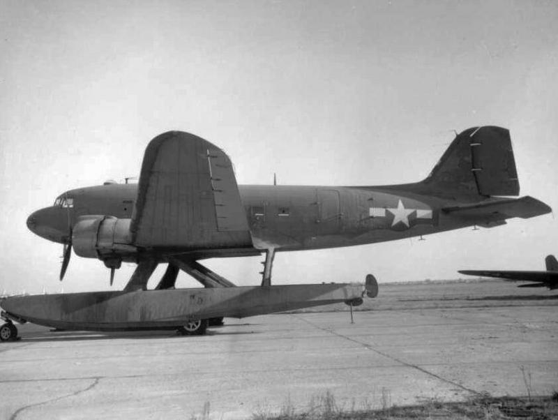 Army Air Corps XC-47C experimental transport aircraft