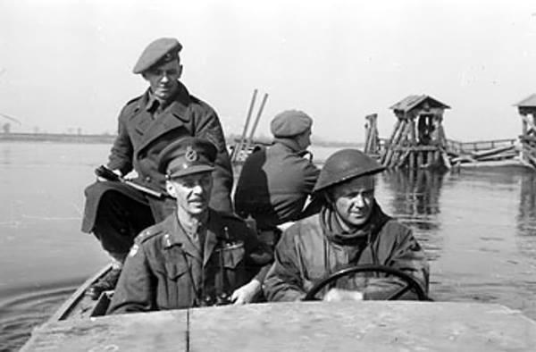 General Dempsey crossing the Rhine