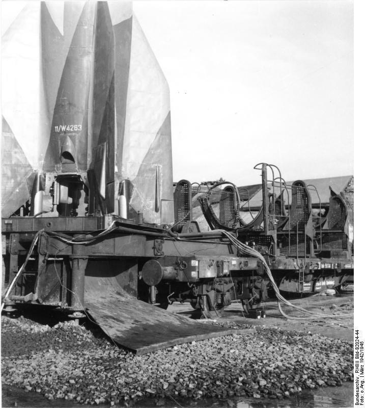 On Wed. 25 Feb 1942 The first A4 rocket was placed on Test Stand VII