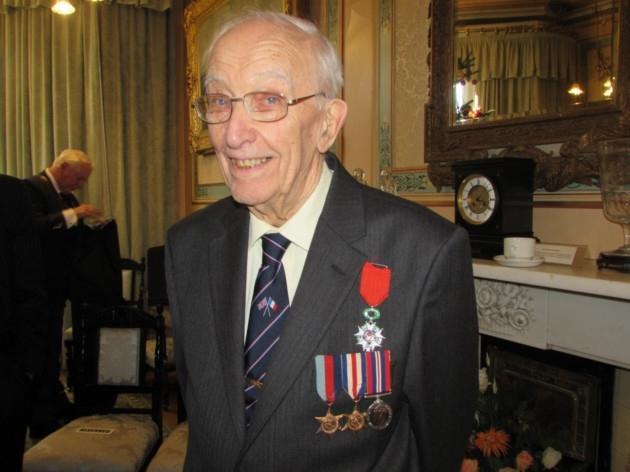 Alan Griffiths, who served in the RAF, received the French military’s Legion d’Honneur medal