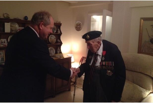 Tom Bodell has been awarded France's highest military and civilian honour