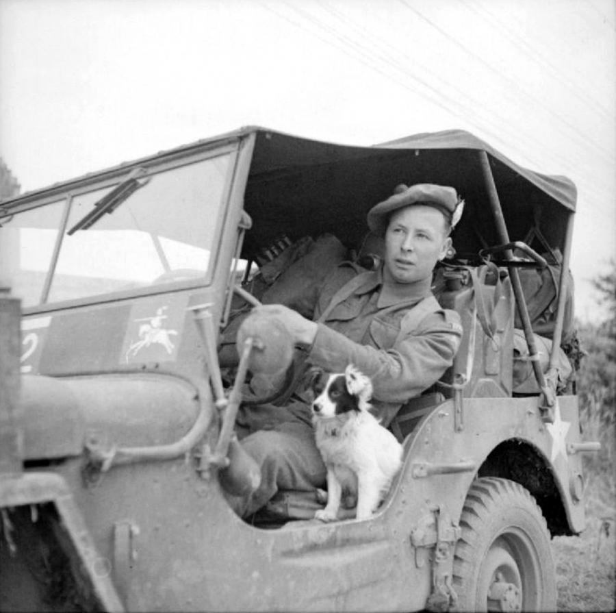 British driver mechanic George Couser of the 91 Anti-Tank Regiment