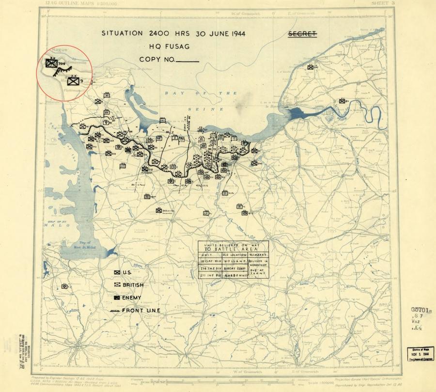 9 Infantry Division (USA) three-day battle at Cap de la Hague