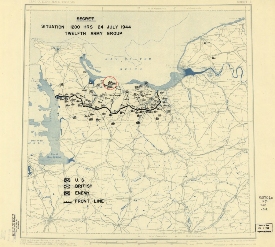 28 Infantry Division (USA) landed at Omaha Beach