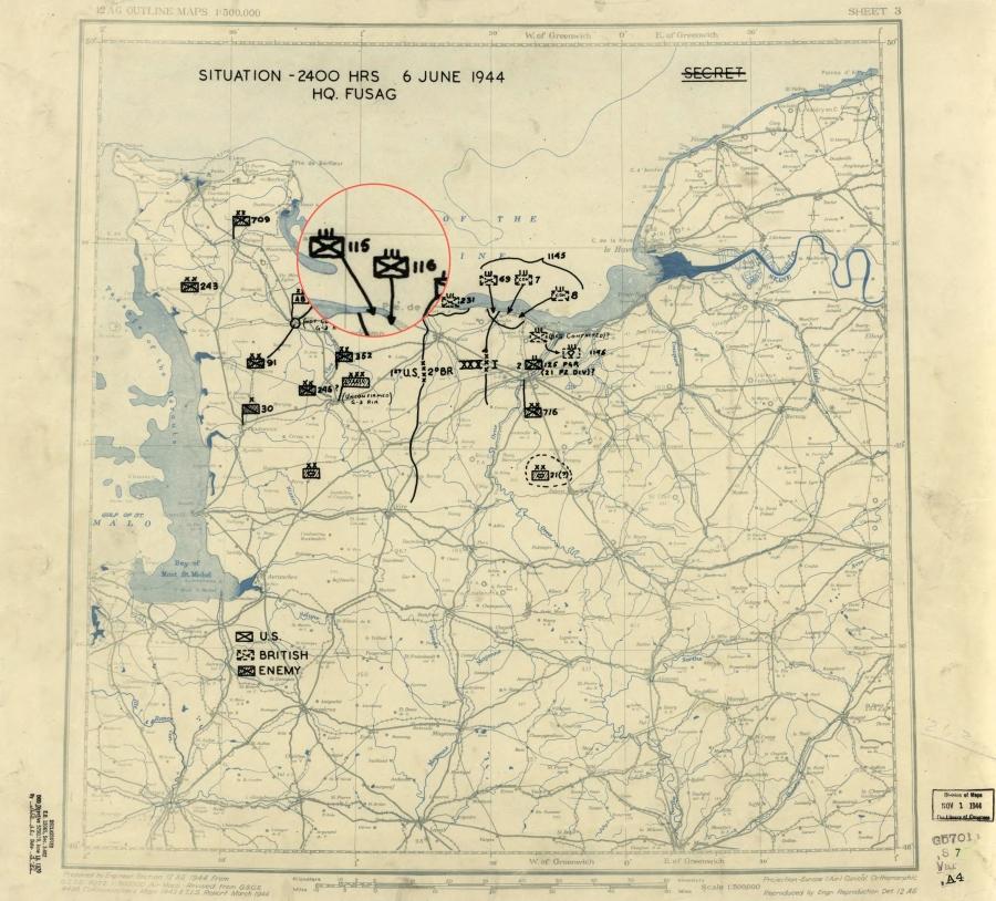 29 Infantry Division (USA) landed on D-day in Normandy France