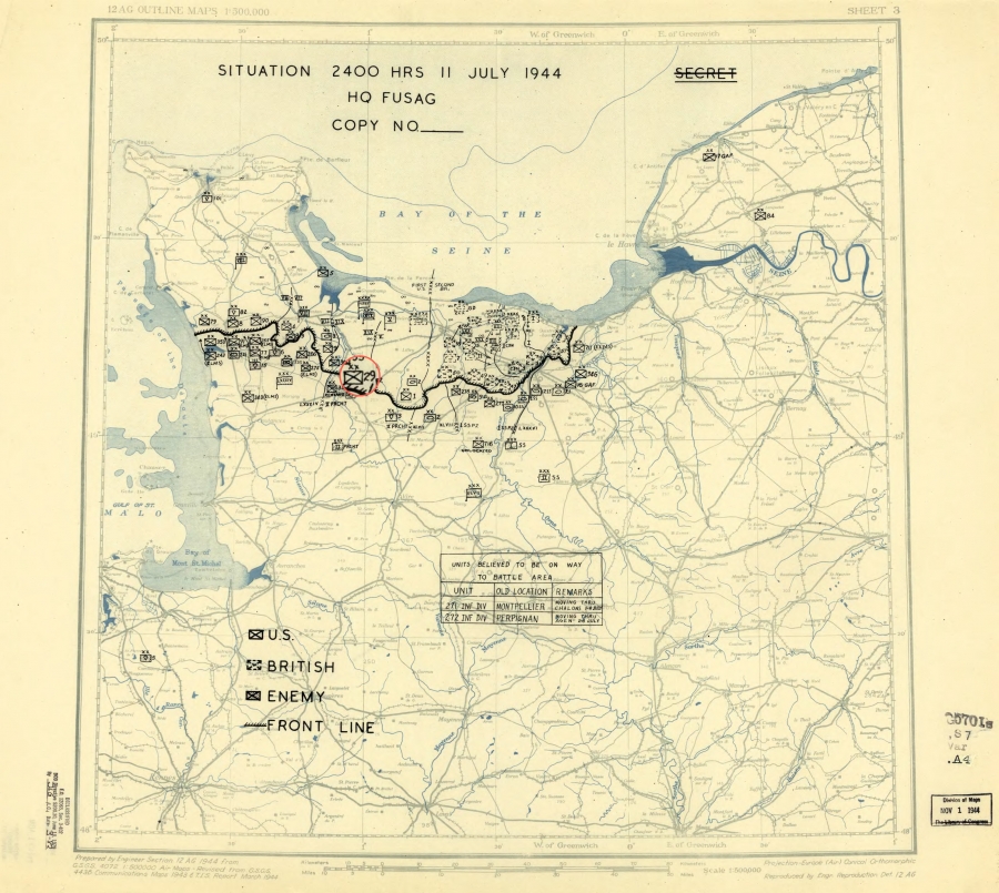 29 Infantry Division (USA) a major breakthrough