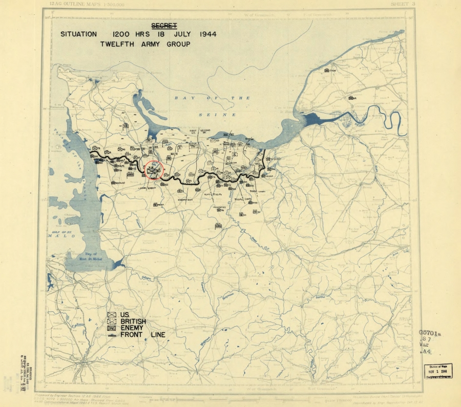 30 Infantry Division (USA) to Saint-Jean-de-Daye