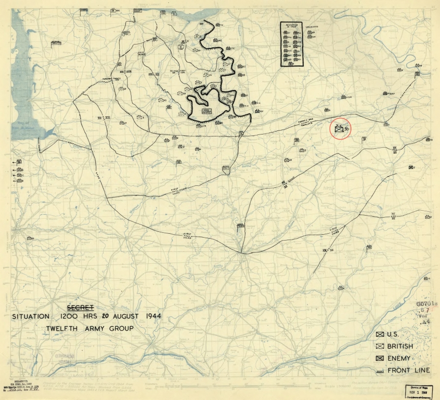 30 Infantry Division (USA) in Brezolles