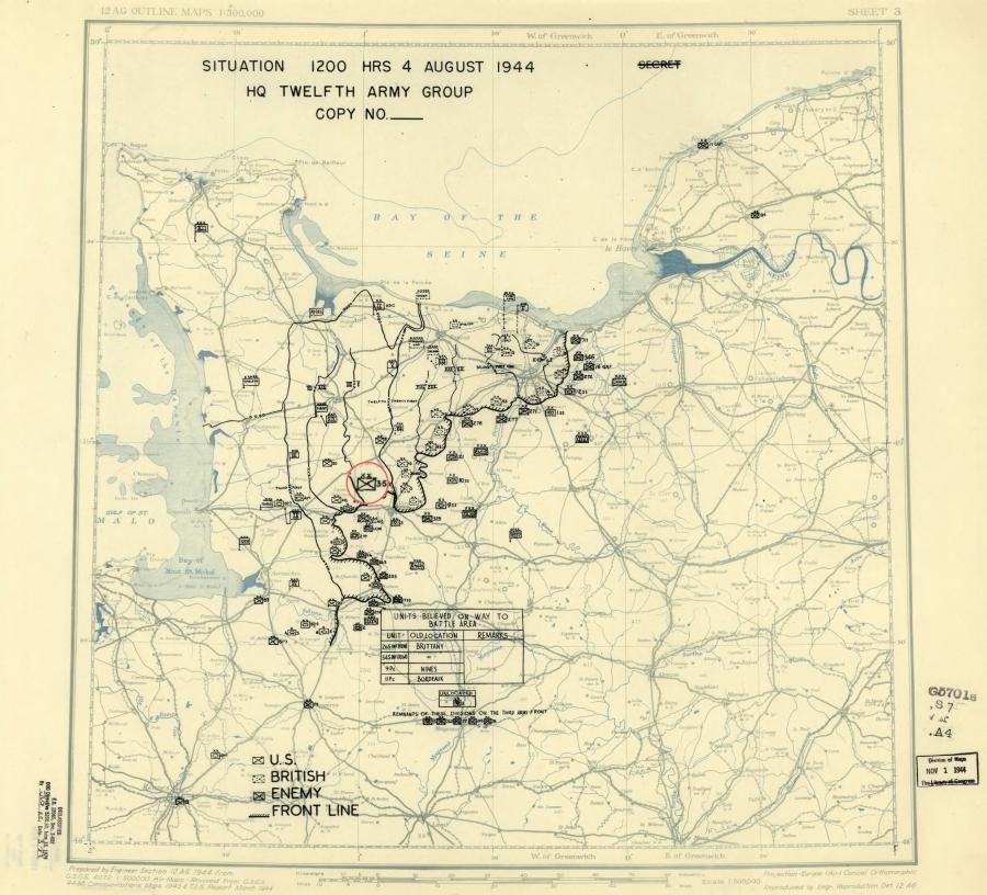 35 Infantry Division (USA) zette haar aanval voort en dwong de Vire River