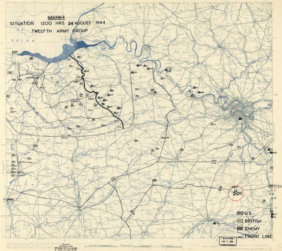 35 Infantry Division (USA) near Pithiviers