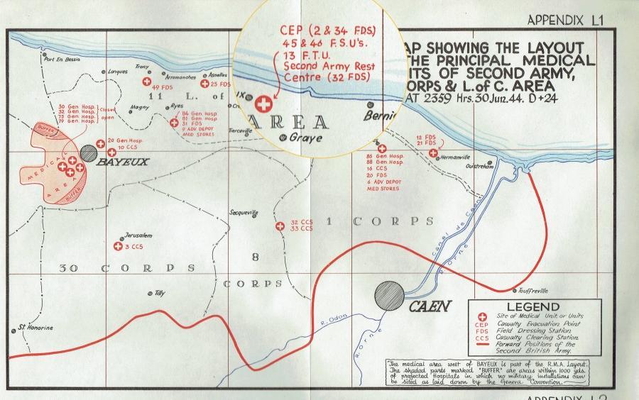 46 Field surgical unit near Graye-sur-Mer