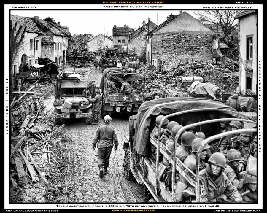 76 Infantry Division (USA) HQ at Speicher