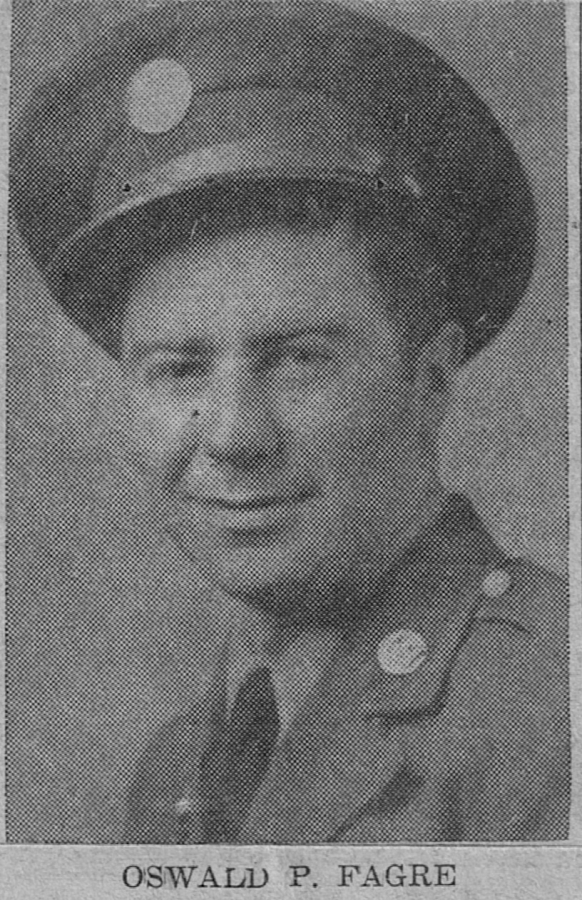 Private Fagre Oswald Peter (Service #: 36703342) died on 1944-06-14