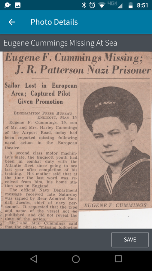 Motor Machinist's Mate, Second Class Cummings Eugene F (Service #: 06011523) died on 1945-04-29