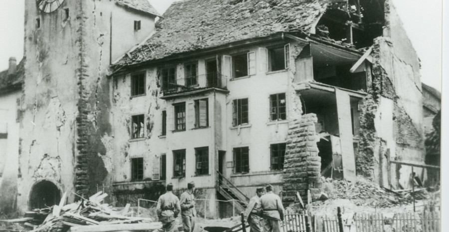 Amerikaanse en Britse vliegtuigen bombardeerden Zwitserland