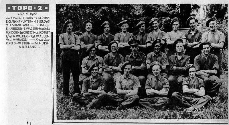 521 Field Survey Company Topo 2 on a mission to Landes-sur-Ajon, France on 1944-08-08