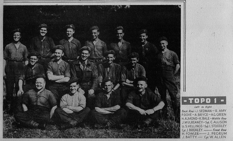 521 Field Survey Company Topo 1 on a mission to Thaon, France on 1944-06-12