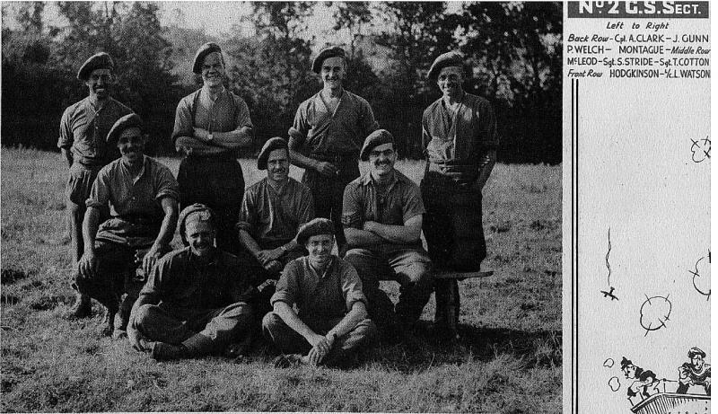 521 Field Survey Company on a mission to Martragny, France on 1944-07-17