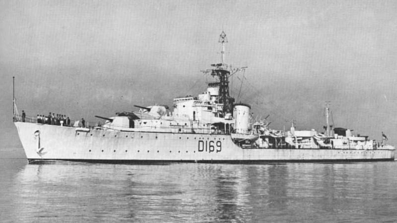 HMS Ulysses part Bombarding Force K near Gold beach on D-Day
