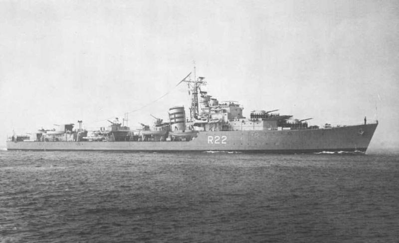HMS Ursa part of Bombarding Force K near Gold beach on D-Day
