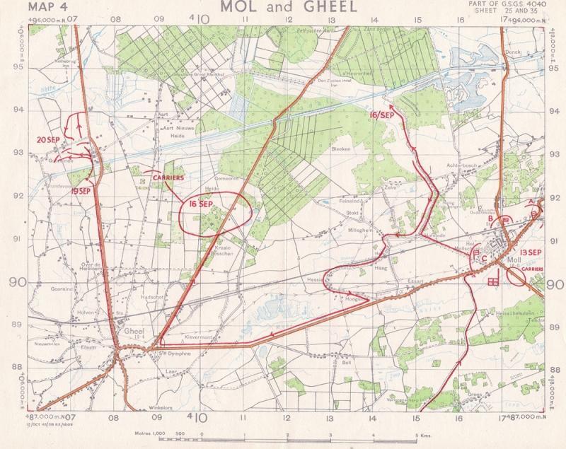 10 The Highland Light Infantry to an area N.E. of GHEEL