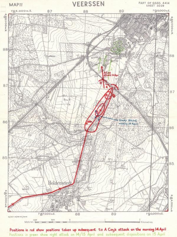 10 The Highland Light Infantry entered the village of HOLDENSTEDT