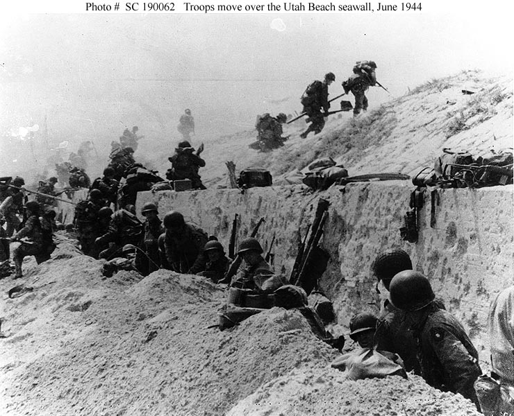 4 Infantry Division (USA) Landing on Utah Beach
